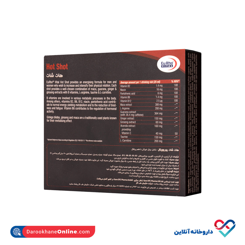 تصویر ویال هات شات یوروویتال 6 عددی